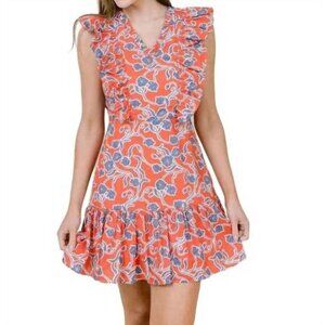 LAROQUE dolly dress in patriotic paisley Womens M Medium